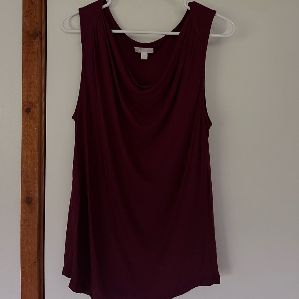Small maroon 14th & Union tank top